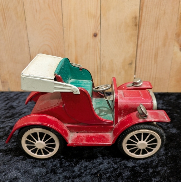 Other - Vintage Tin Friction Classic Red Toy Car Made In Japan